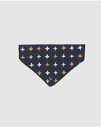 Mog & Bone - Dog Bandana - Black Metallic Cross Print