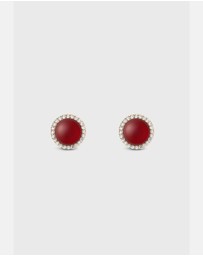 Daniel Wellington - Audrey Earrings Red Agathe