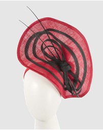 Max Alexander - Large Red Racing Fascinator