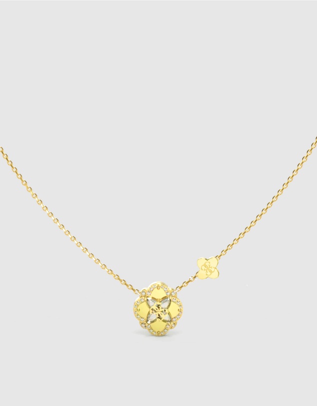 GUESS - Gold-Tone Wild Flower Necklace