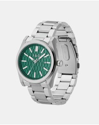 Jag - Beaufort Mens Green Dial 41.8mm Silver Watch