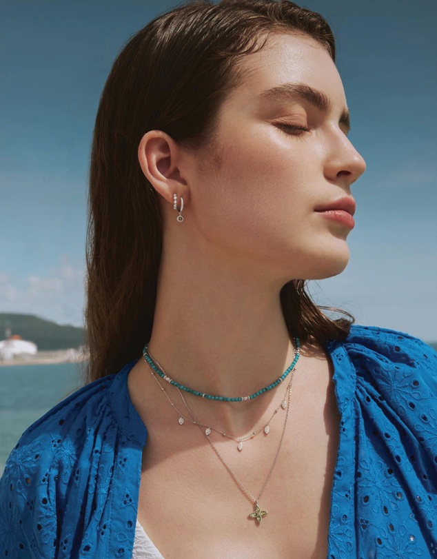 Ania Haie - Silver Leaf Station Necklace