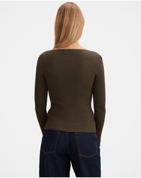 Forever New - Alaia Knitted Ribbed Top