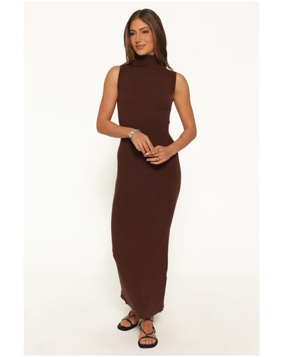 Petal & Pup - Bradfield Midi Dress - Brown