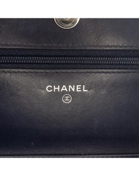 Pre-Loved by Azura Reborn - Pre-Loved CC Square Stitched Calfskin Wallet on Chain