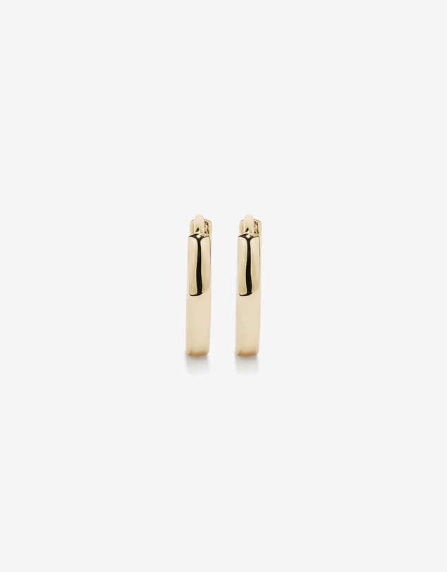 Michael Hill - 12mm Medium Polished Huggie Earrings in 10kt Yellow Gold