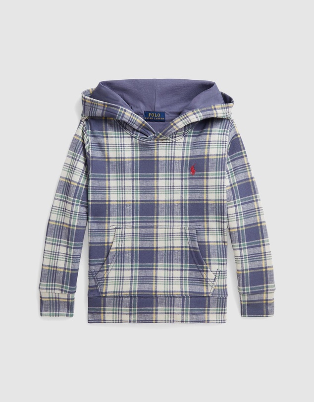 Polo Ralph Lauren - Plaid French Terry Hoodie - Kids