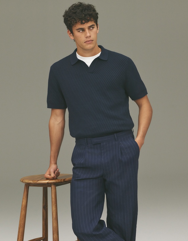 Country Road - Australian Cotton Basket Knit Polo