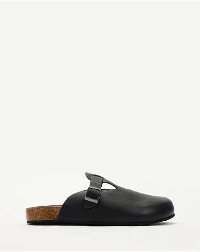AERE - Leather Footbed Clogs - Men's