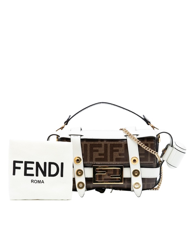 Pre-Loved by Azura Reborn - Pre-Loved Mini Zucca Glazed Fabric Cage Baguette Satchel