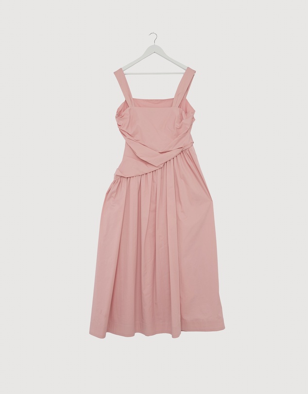 Revibe - Repaired AERE Kylara Ruched Midi Dress - AU 18