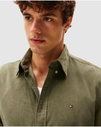 Tommy Hilfiger - Regular Fit Flag Embroidery Corduroy Shirt
