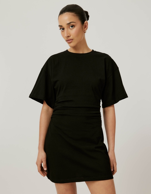Calli - Gathered Tee Dress