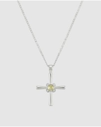 HOUSE OF SLANI - Silver Cross Necklace