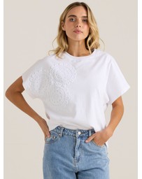Sass - Mira Crochet Tee