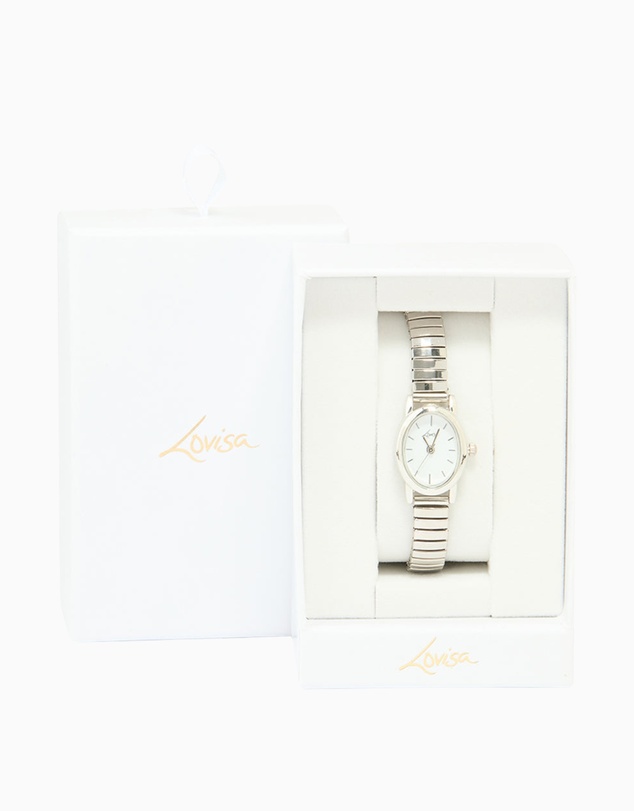 Lovisa - Silver Mini Oval Stretch Watch
