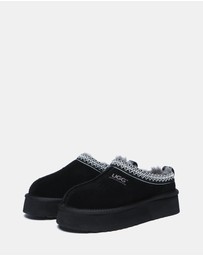 EVERAU - Australian Shepherd Ugg Ventus Platform Cow Suede Upper House Shoes