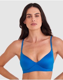 Bras N Things - Body Bliss Plunge Wirefree Push Up - Teal