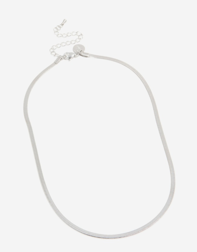 Lovisa - Waterproof Stainless Steel Fine Flat Snake Chain Necklace