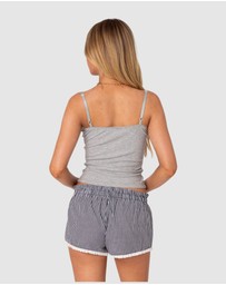 EDIKTED - Karlee Ribbed Tank Top