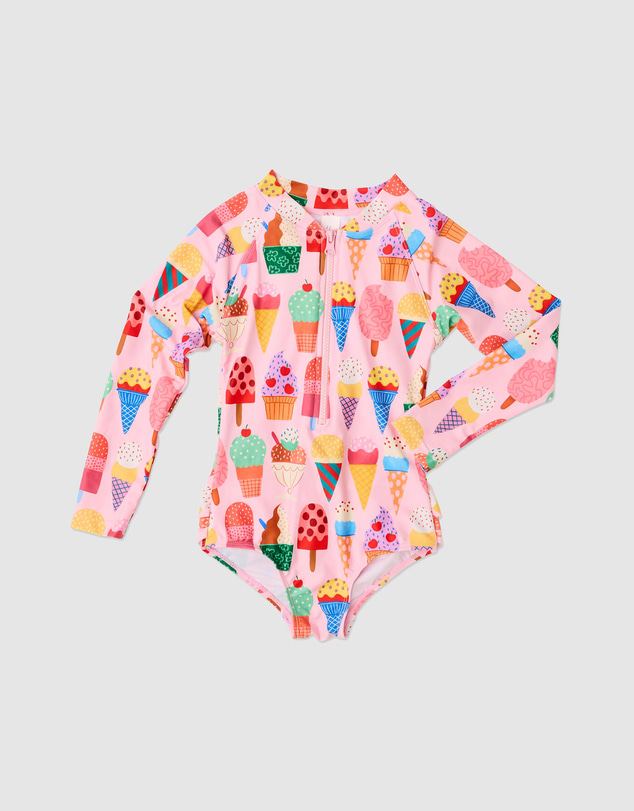 Kip&Co - Gelato Long Sleeve Bathers - Babies-Teens