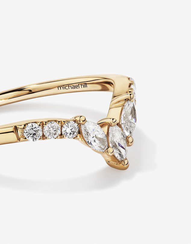 Michael Hill - Wedding Ring with .38TW of Diamonds in 14k Yellow Gold