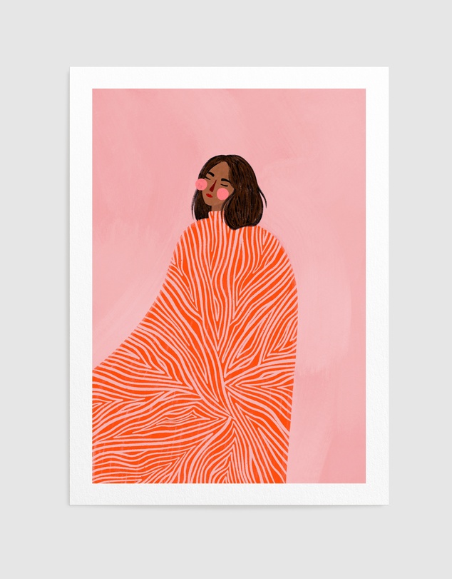 Olive et Oriel - The Woman With The Swirls by Bea Muller Art Print