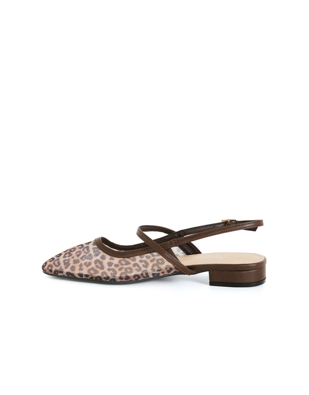 City Chic - WIDE FIT Animal Mesh Flat