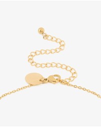 Lovisa - Waterproof Gold Plated Stainless Steel Large Bubble Letter M Necklace