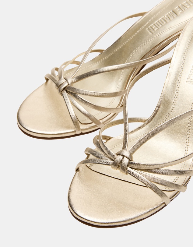 Steve Madden - Edna Champagne Leather Heels