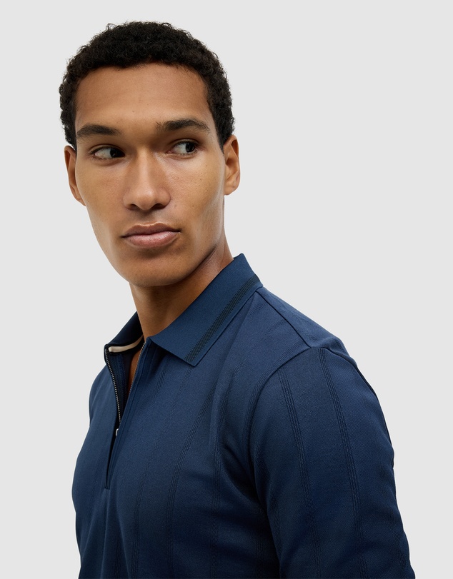 Politix - Davis Zip-up Knit Polo