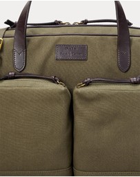Polo Ralph Lauren - Leather-Trim Canvas Commuter Bag