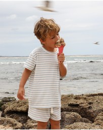 All Fenix - Mini Rib Stripe Tee - Babies-Kids