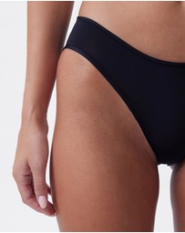 Bras N Things - NKD High Leg Brazilian Knicker - Black