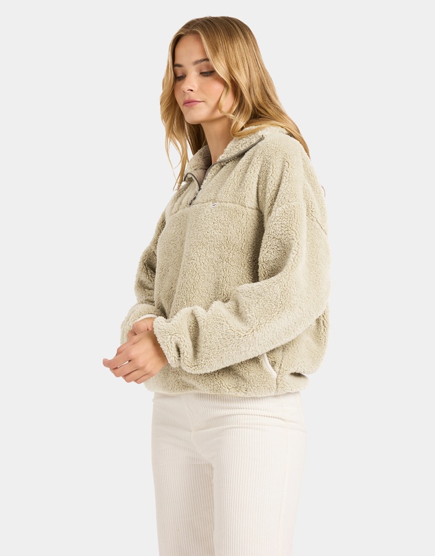 Billabong - Womens Groovin Half Zip Fleece Top