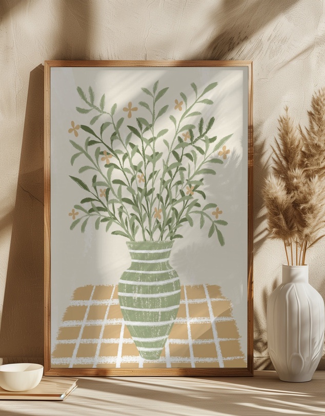 Olive et Oriel - Cozy Home by Martina Art Print