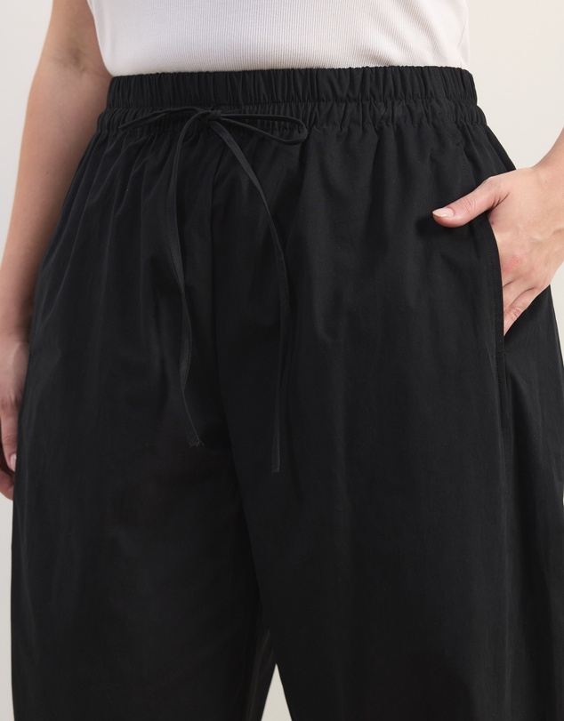 Atmos&Here Curvy - Sienna Cotton Barrel Leg Pants