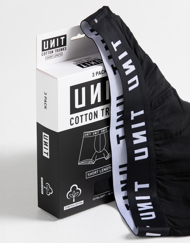 UNIT - UNIT Mens Underwear - Cotton Short Trunks