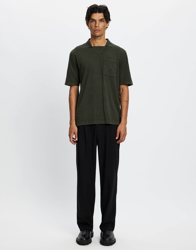Scotch & Soda - 3 Crosses Program Garment Dyed Heavy Jersey Polo