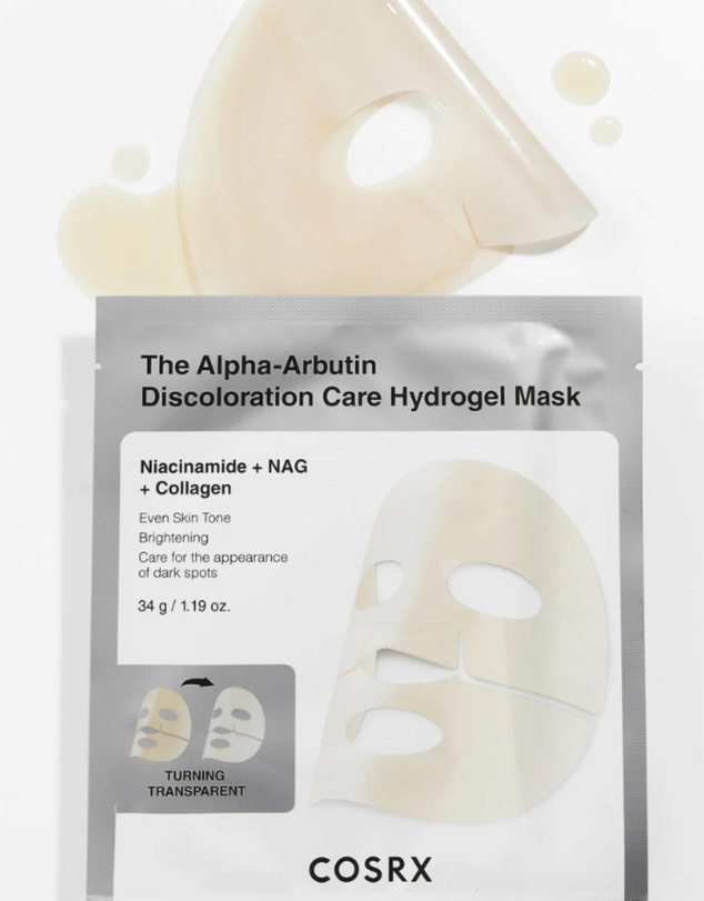 COSRX - Arbutin Discoloration Hydrogel Mask - 3pcs