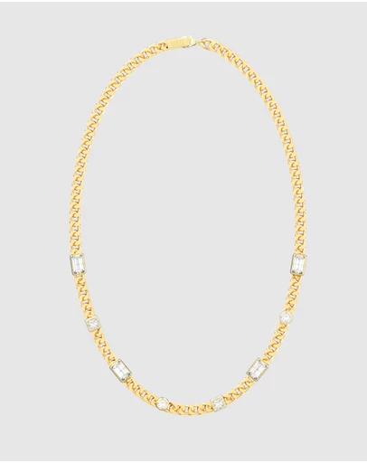 GUESS - GUESS Mens Gold-Tone Supremo Chain Necklace