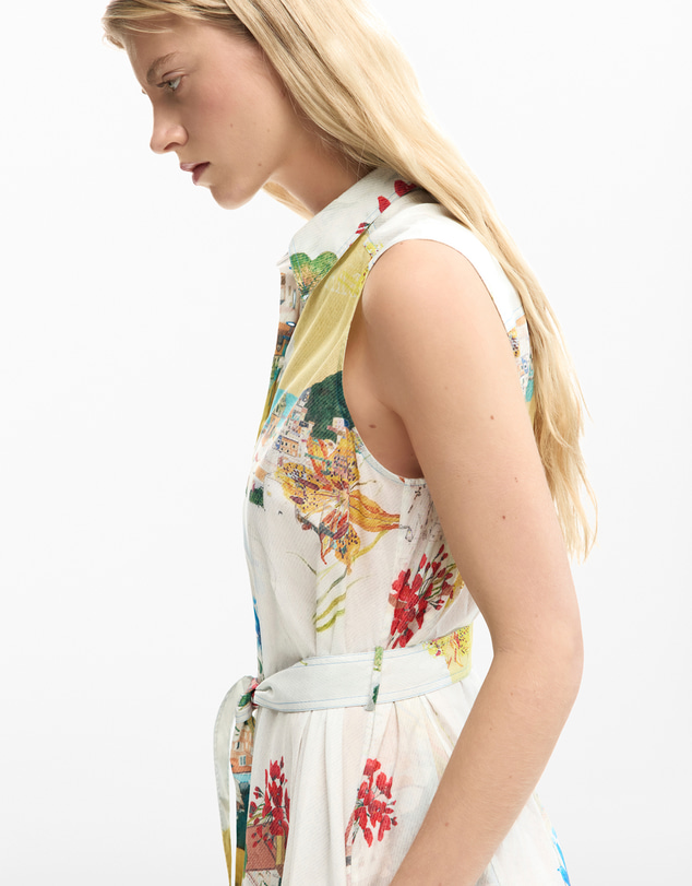 Desigual - Shirt dress postcards