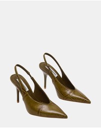 Steve Madden - Andromeda Green Croco Heels