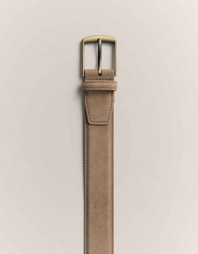 Trenery - Newell Slim Belt in Sand