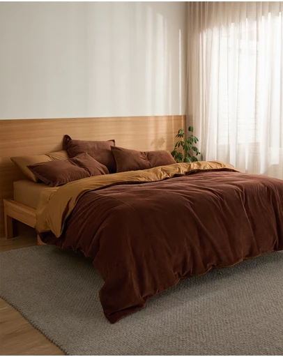 Sheet Society - Darcy Corduroy Quilt Cover Set