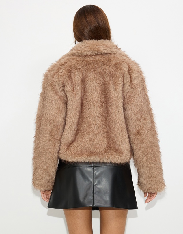 Dazie - Downtown Girl Faux Fur Jacket