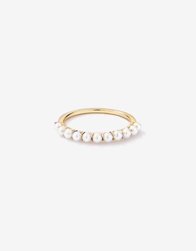 Michael Hill - Cultured Freshwater Pearl Band Ring in 10kt Gold
