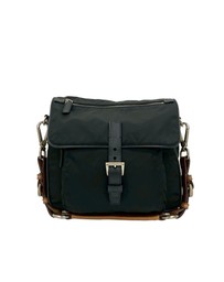 Pre-Loved by Azura Reborn - Pre-Loved Saffiano Trimmed Tessuto Shoulder Bag