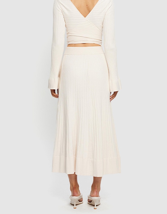 KIVARI - Daphne Rib Knit Skirt