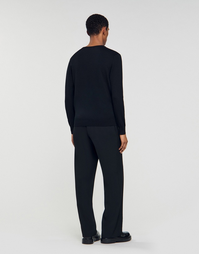 Sandro - Vneck Merinos Sweater